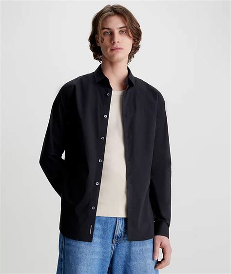 camicia jeans nera uomo